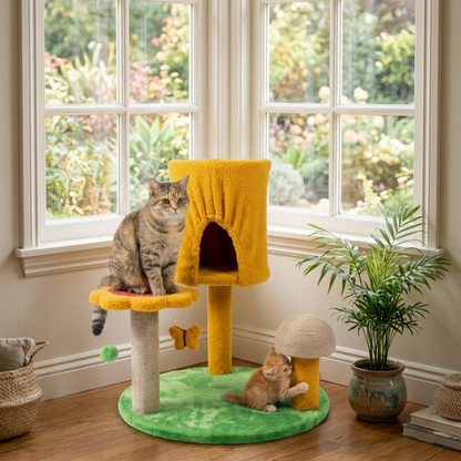 Skatrs Furrytale Tower Cat Tree for Cats and Kittens