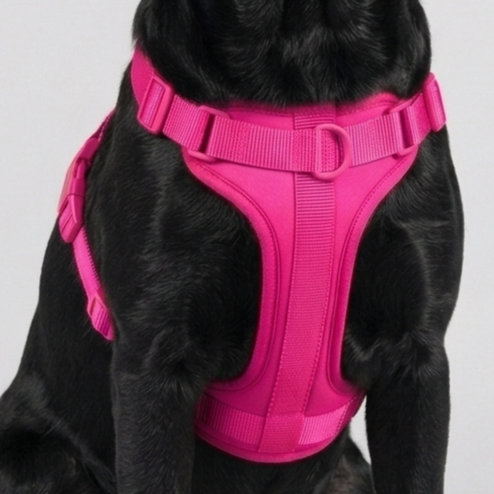Skatrs Fully Padded Harness for Dogs (Flamingo Pink)