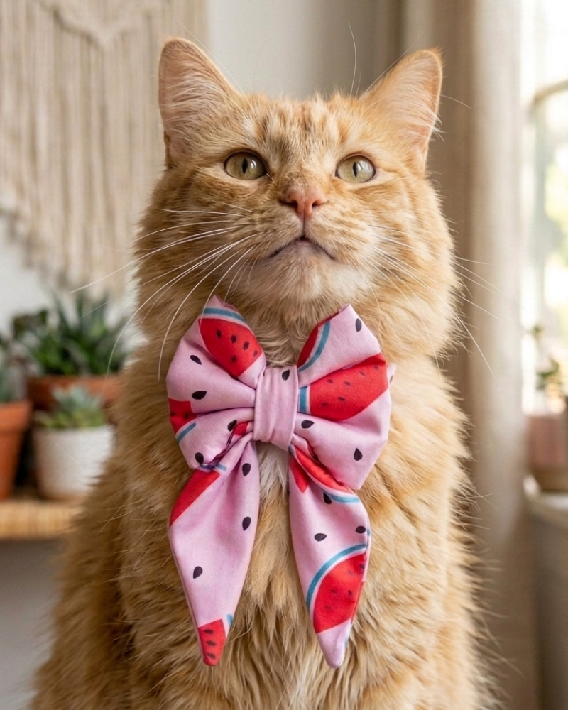 Skatrs Watermelon bowtie for Dogs and Cats