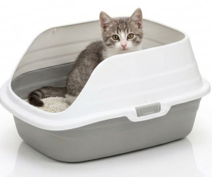 Skatrs High Sided Splash Proof & Spacious Litter Box for Cats