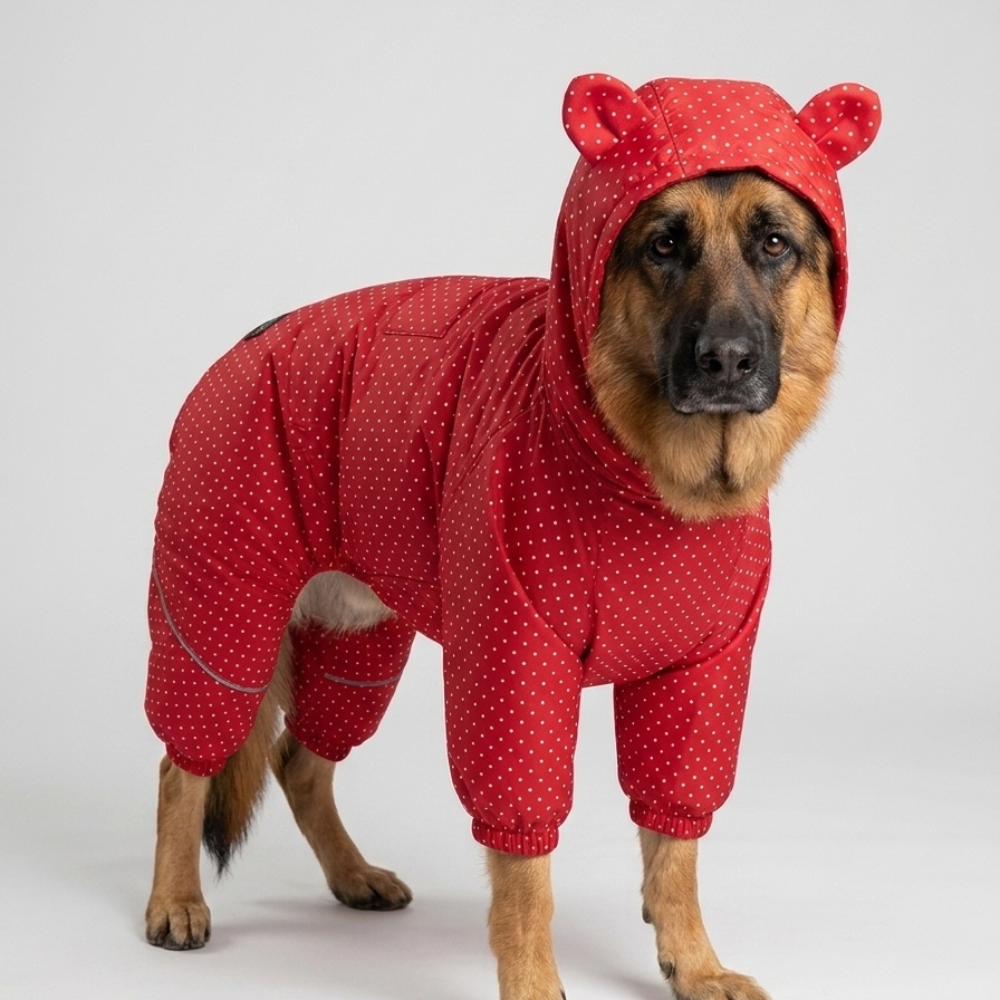Skatrs Raincoat for Dogs (Red)