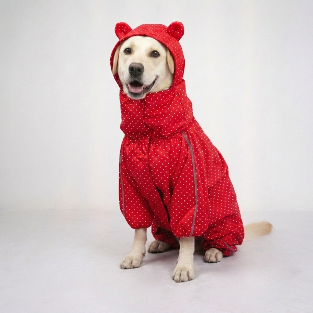 Skatrs Raincoat for Dogs (Red)
