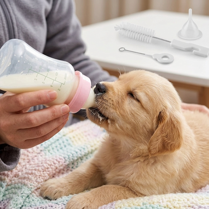 Skatrs Nursing Bottle Kit for Dogs and Cats (Colour may vary)