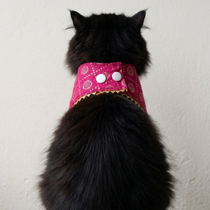 Skatrs Ethnic Bandana for Cats (Pink)