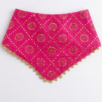 Skatrs Ethnic Bandana for Cats (Pink)