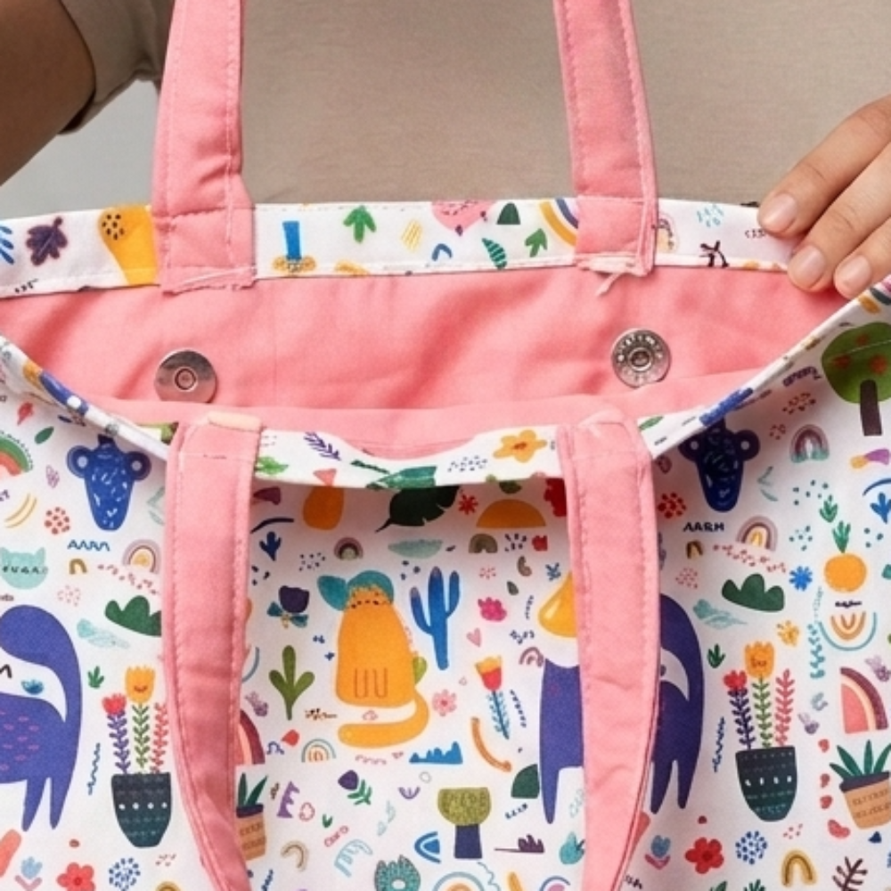 Skatrs Cat Themed Tote Bag