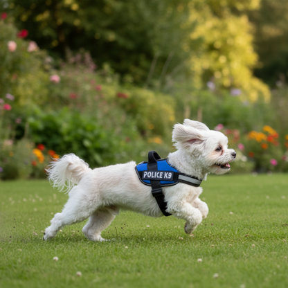 Skatrs Police K9 Harness for Dogs (Navy Blue)