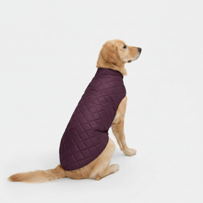 Petsnugs Quilted Puffer Jacket for Dogs and Cats (Wine)