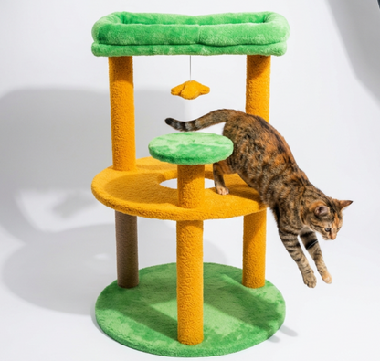 Skatrs Cozy Cove Cat Tree for Cats and Kittens