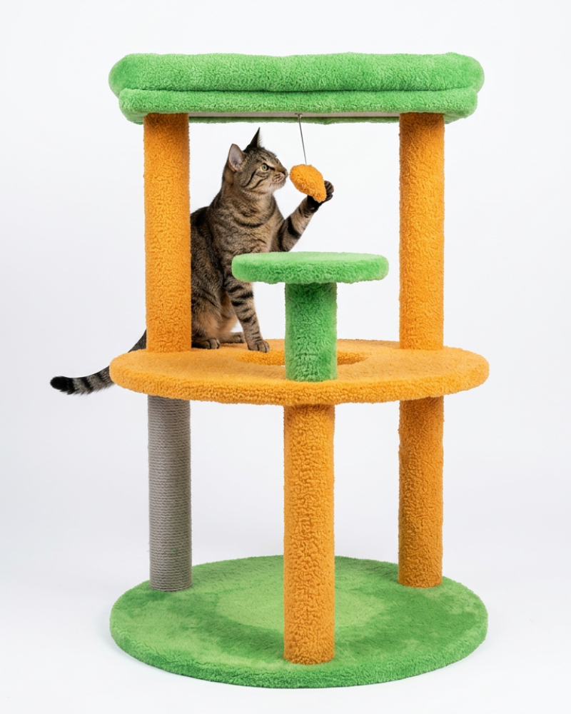 Skatrs Cozy Cove Cat Tree for Cats and Kittens
