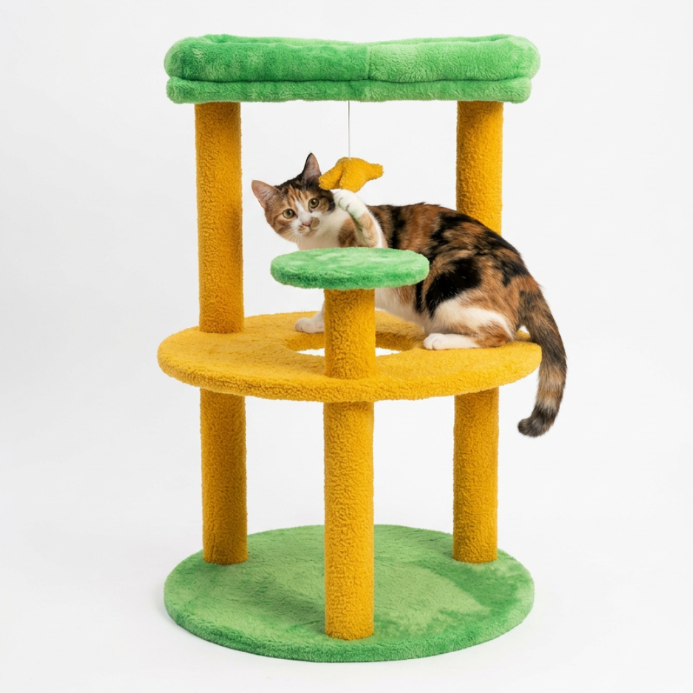 Skatrs Cozy Cove Cat Tree for Cats and Kittens