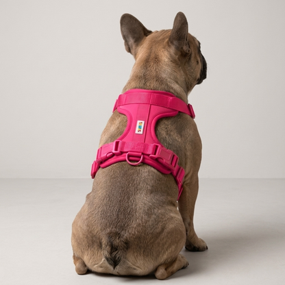 Skatrs Fully Padded Harness for Dogs (Flamingo Pink)