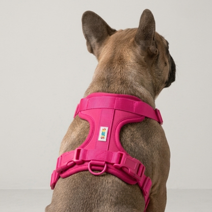 Skatrs Fully Padded Harness for Dogs (Flamingo Pink)