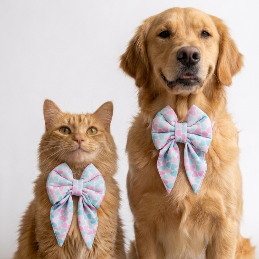 Skatrs Heart Bowtie for Dogs and Cats