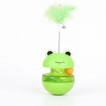 Skatrs Frog Feather Style Toy for Cats