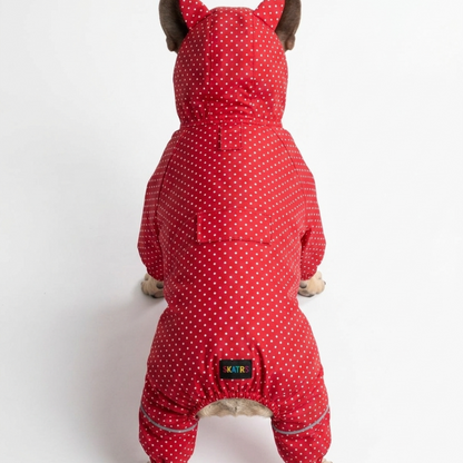 Skatrs Raincoat for Dogs (Red)
