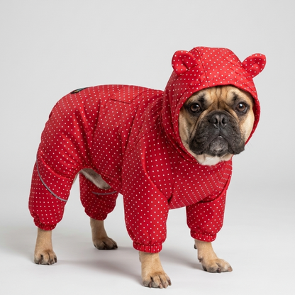 Skatrs Raincoat for Dogs (Red)