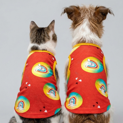 Skatrs Boho Rainbow T-Shirt for Dogs and Cats