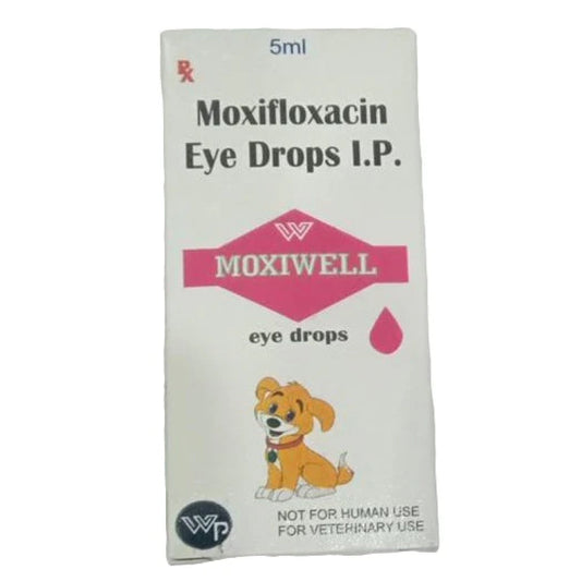 Wellpet Moxiwell Moxifloxacin Eye Drops for Dogs & Cats