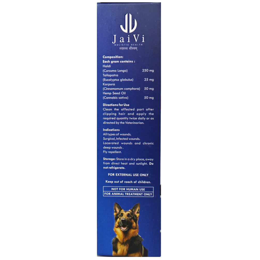 JaiVI HB Healing Cream for Dogs and Cats (Herbal Wound Care Formula)