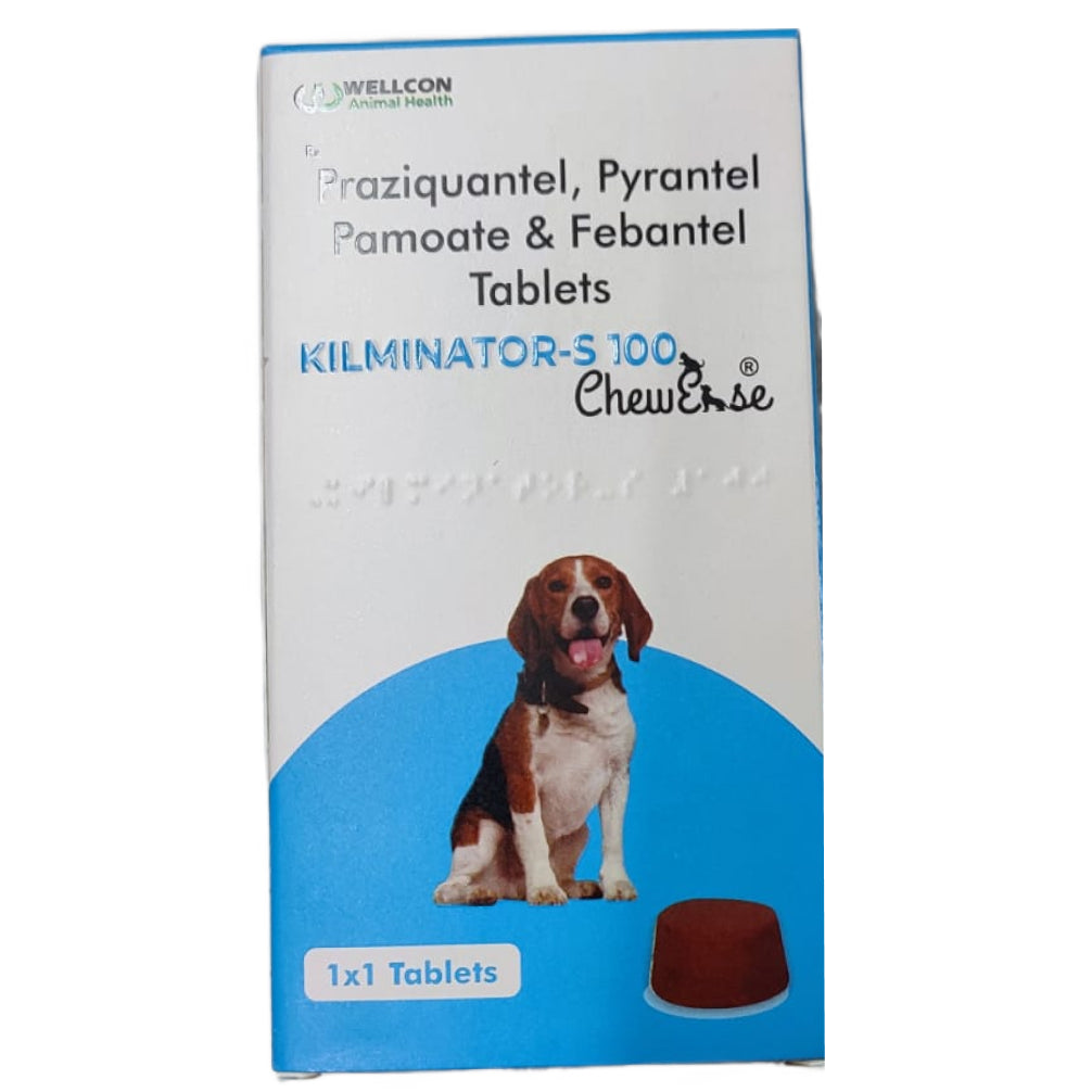 Wellcon Kilminator Chewesse S 100mg Tablet for Dogs
