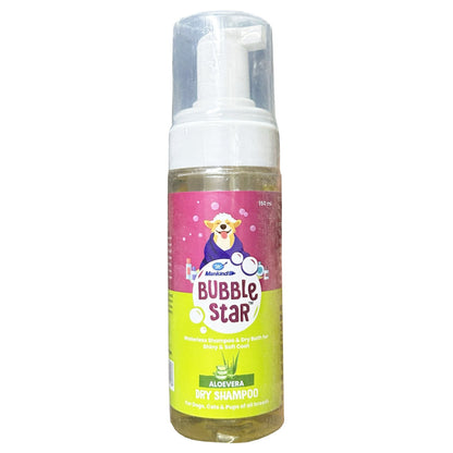 Mankind Bubble Star Aloevera Dry Shampoo for Dog & Cats