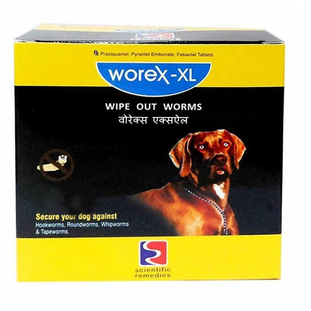 Scientific Remedies Worex XL Dewormer Tablets for Large Dogs