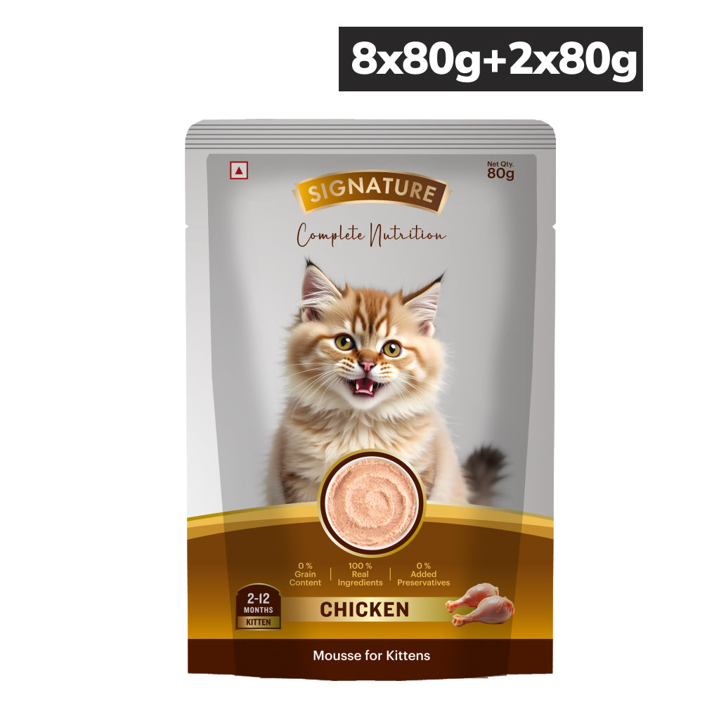 Signature Grain Zero Chicken Mousse Kitten Cat Wet Food