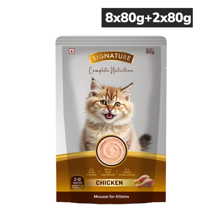 Signature Grain Zero Chicken Mousse Kitten Cat Wet Food
