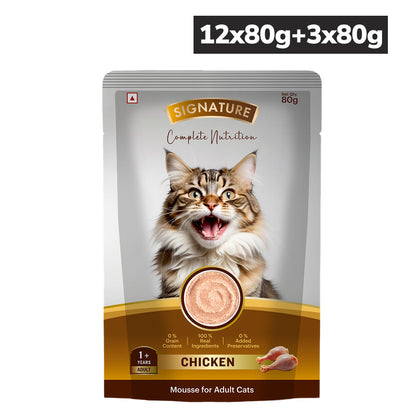 Signature Grain Zero Chicken Mousse Adult Cat Wet Food