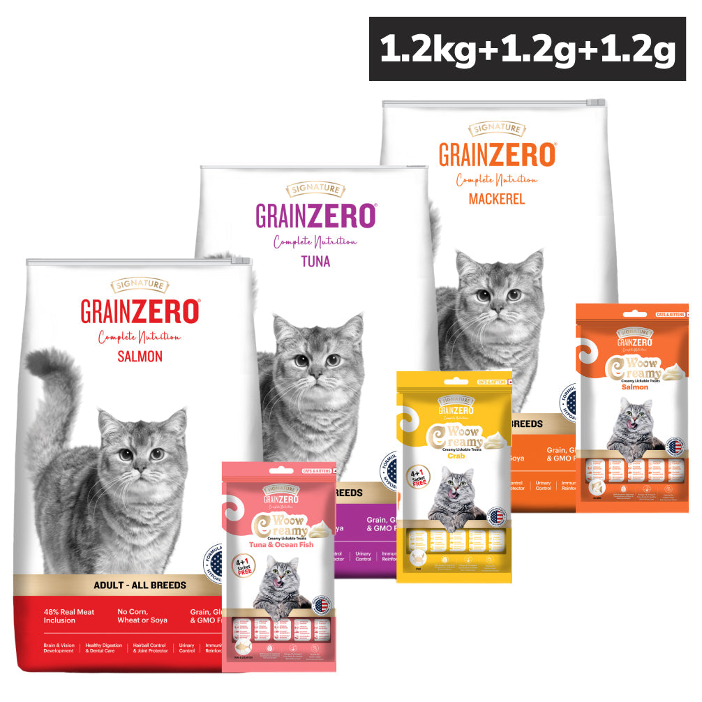 Signature Salmon, Tuna, Mackerel Combo Dry Food Cat