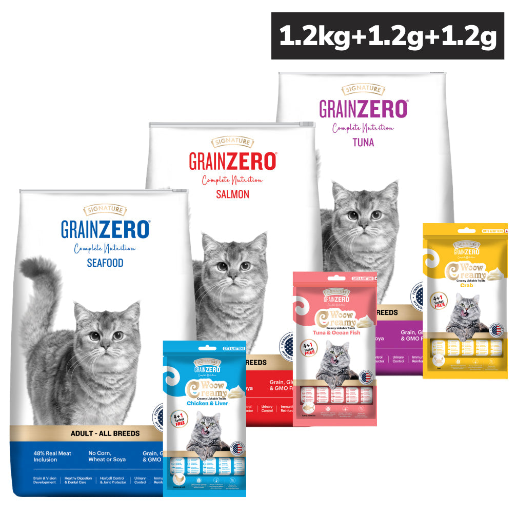 Signature Seafood, Salmon, Tuna Combo Dry Food Cat