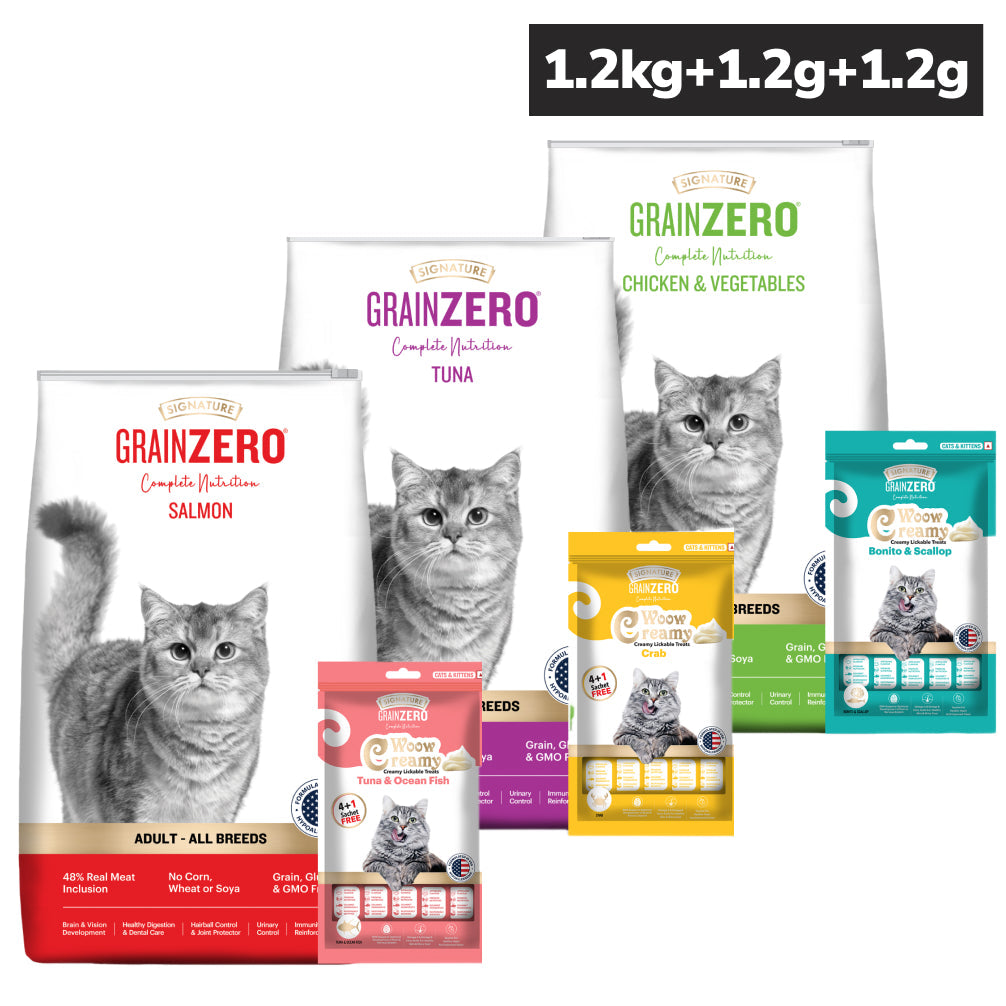 Signature Salmon, Tuna, Chicken, Vegetable Combo Dry Food Cat