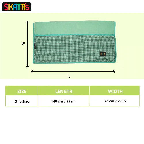 Skatrs Cuddle Microfiber Towel for Dogs and Cats (Green)