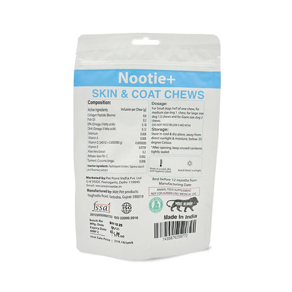 Nootie+ Omega Rich Skin & Coat Support Chews Supplement for Dogs