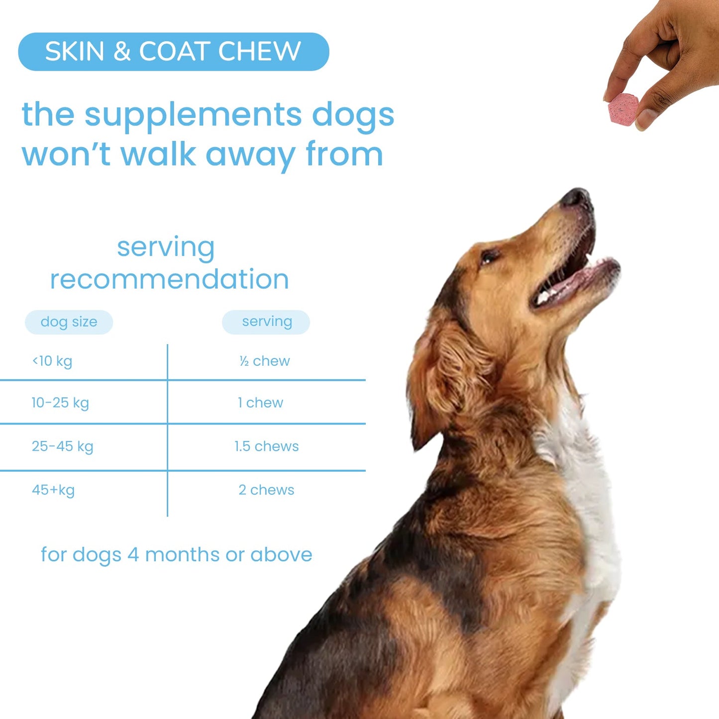 Nootie+ Omega Rich Skin & Coat Support Chews Supplement for Dogs