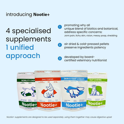 Nootie+ Omega Rich Skin & Coat Support Chews Supplement for Dogs