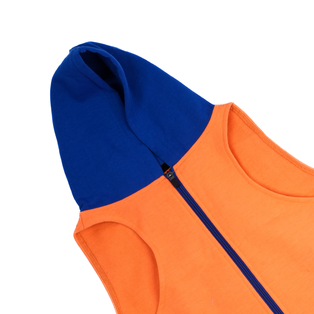 Skatrs Sunset Splash In-Style Hoodie For Dogs and Cats (Orange & Blue)
